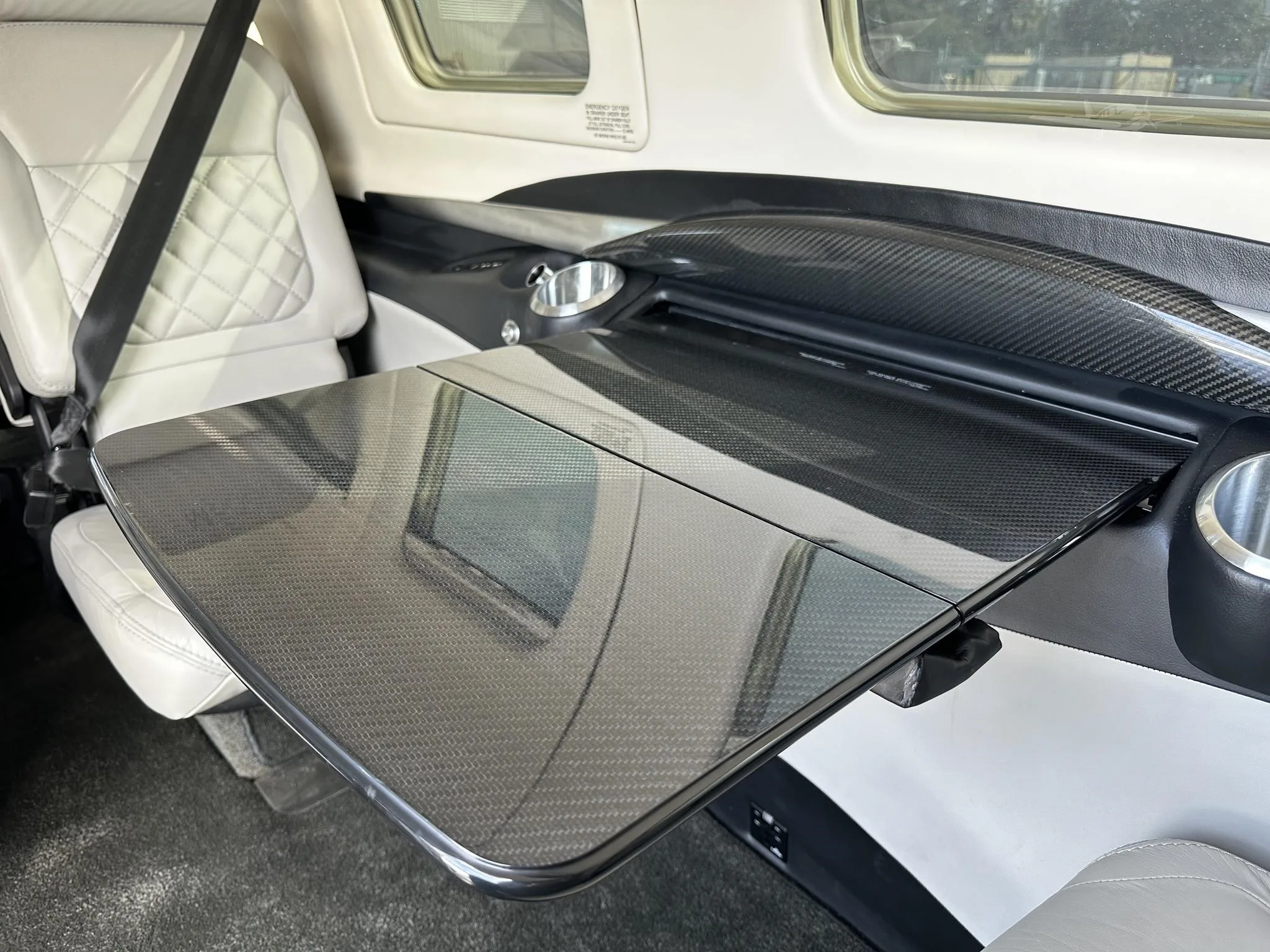Cabin interior of a 2020 PIPER M600 SLS.