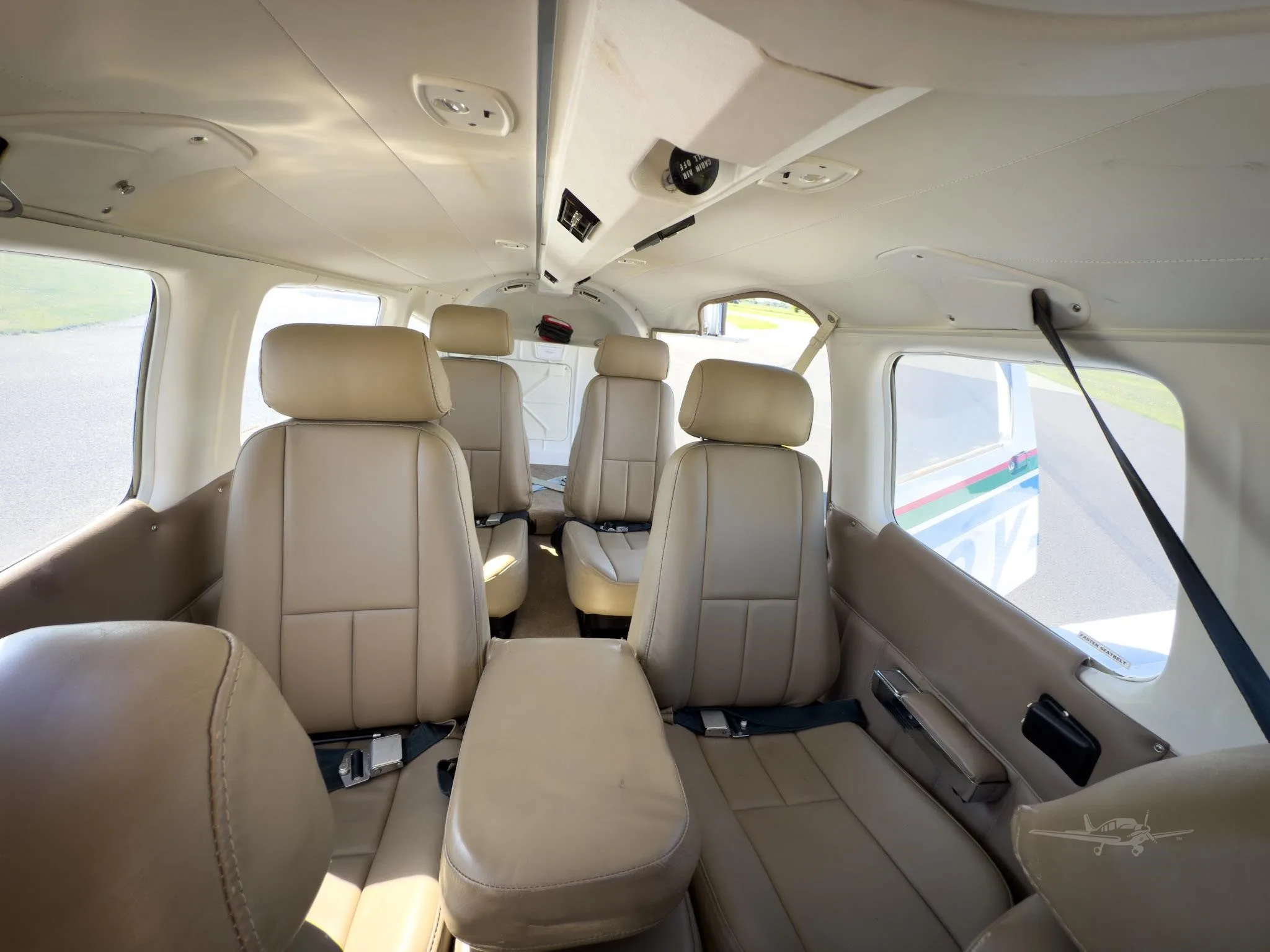 Cabin interior of a 1976 PIPER LANCE.