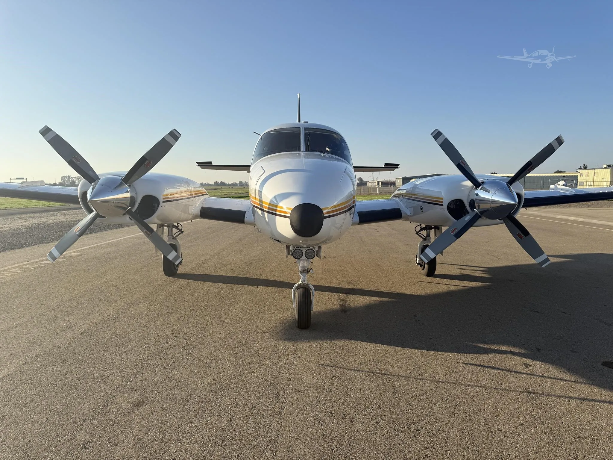 Exterior view of a 1981 PIPER NAVAJO, N4506N.