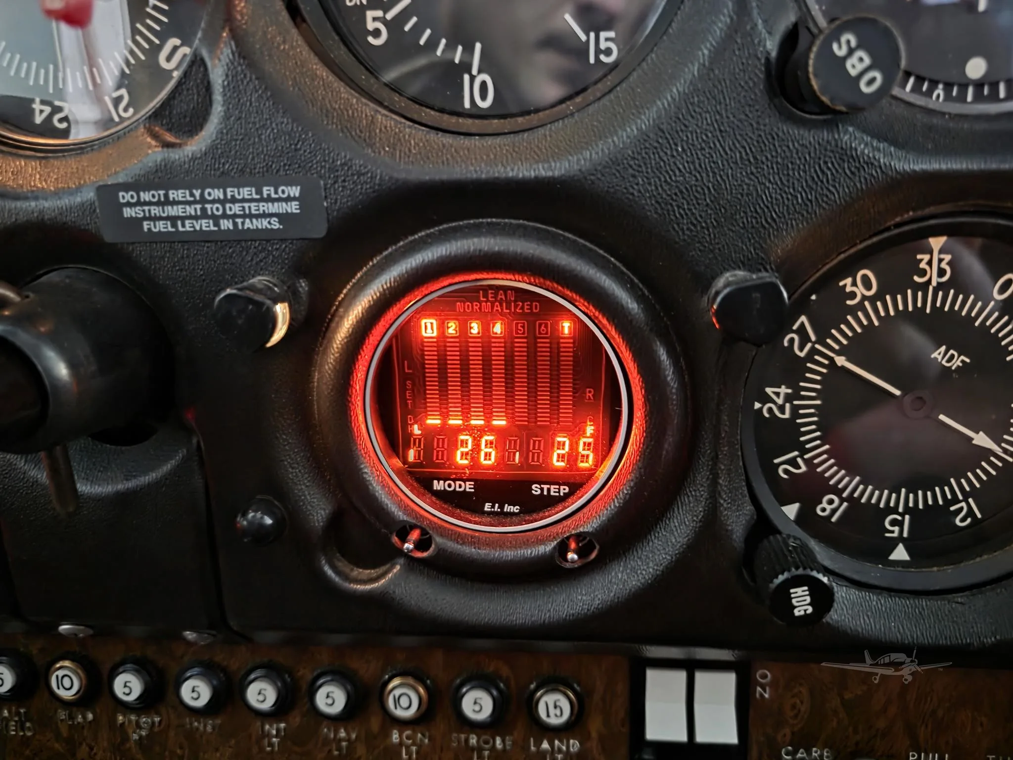 Cockpit and instrument panel of a 1980 CESSNA 172N SKYHAWK.