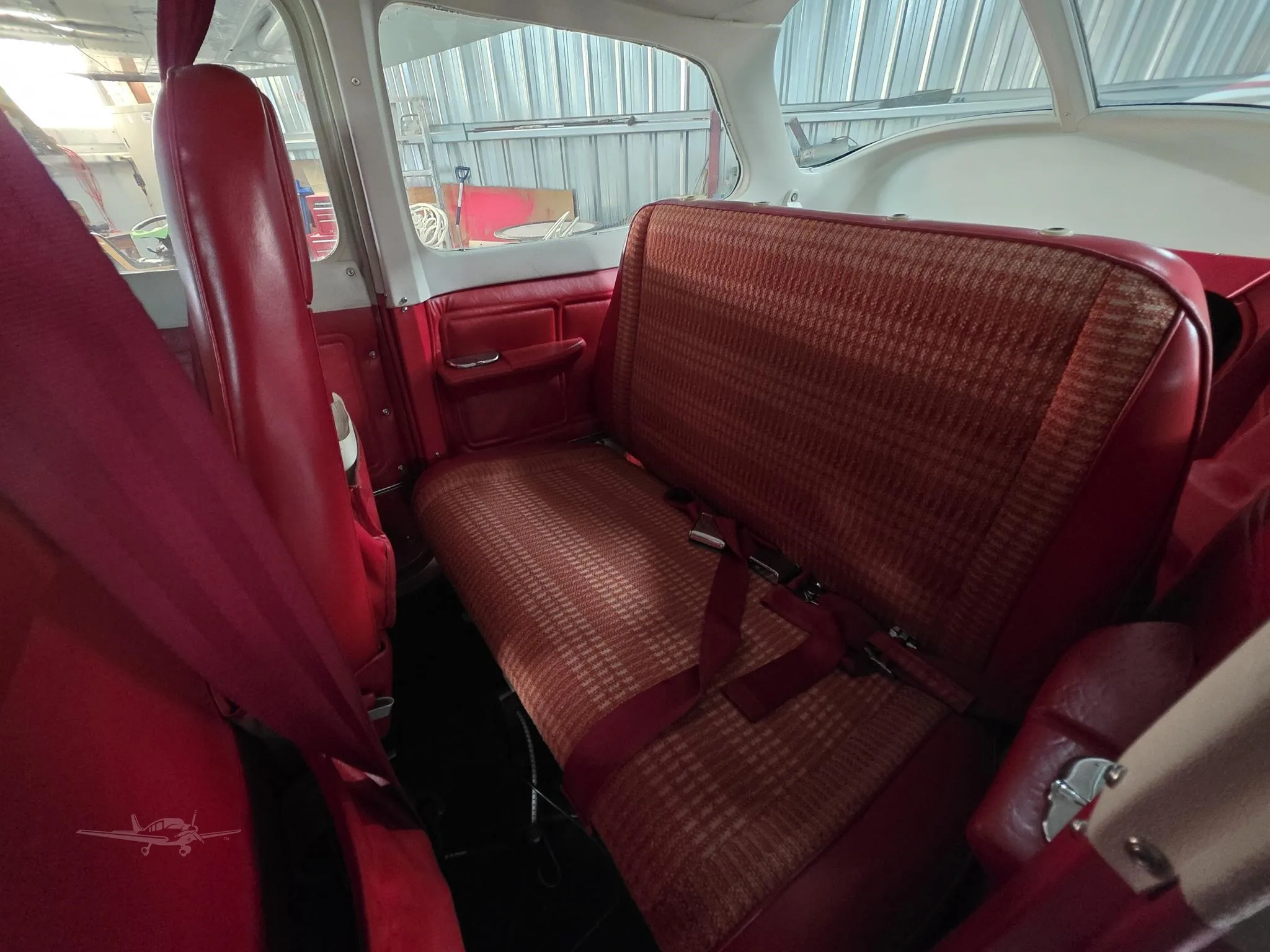 Cabin interior of a 1980 CESSNA 172N SKYHAWK.