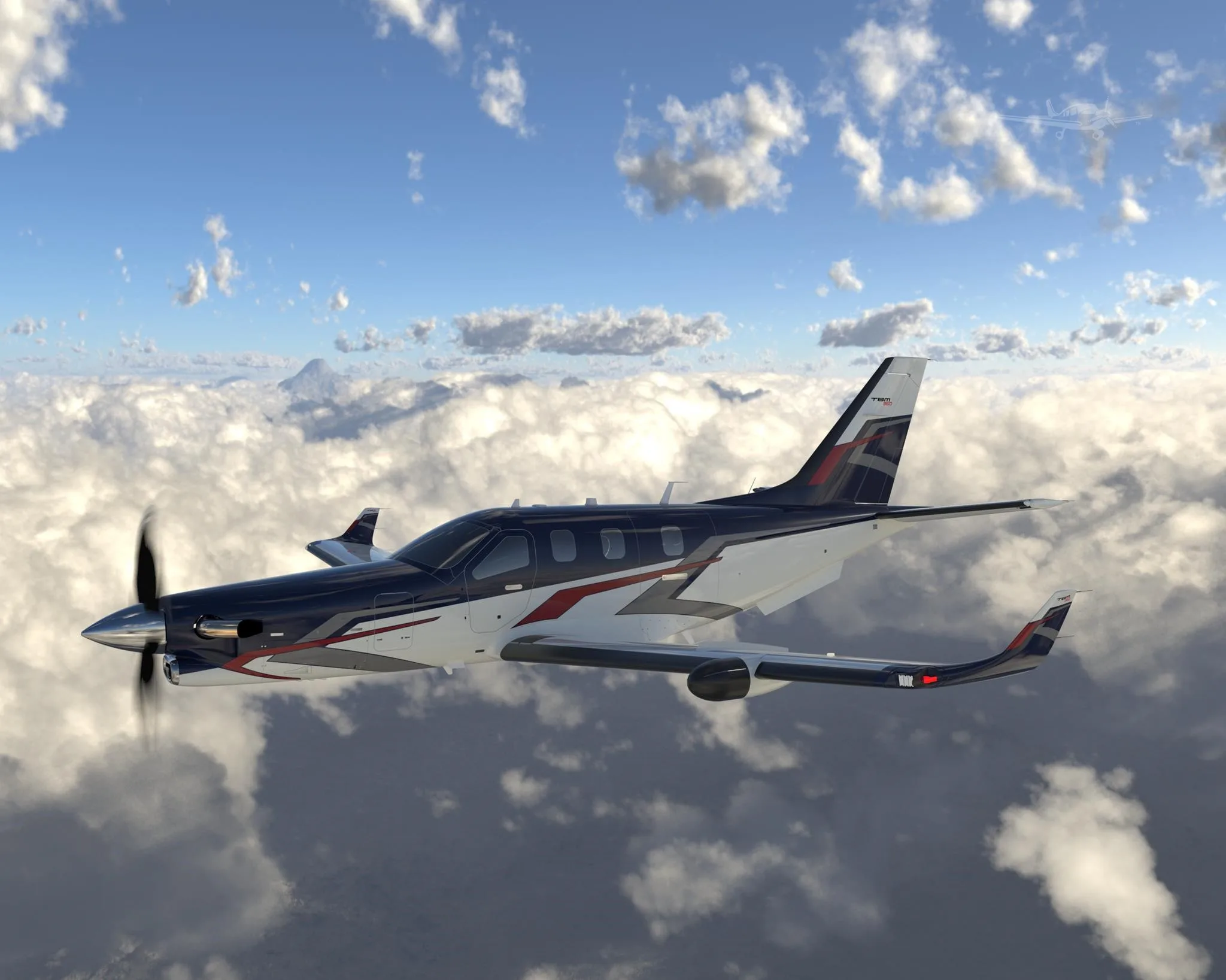 Marketing image of a 2027 DAHER TBM 980.