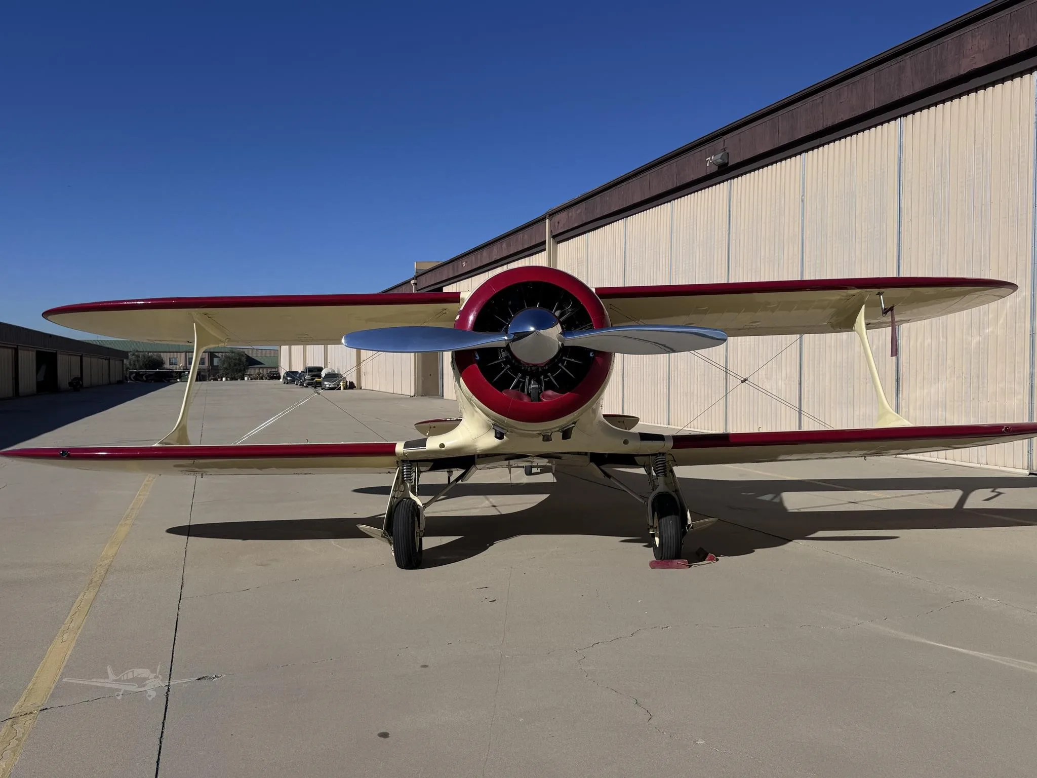Exterior view of a 1943 BEECHCRAFT D17S, N67736.