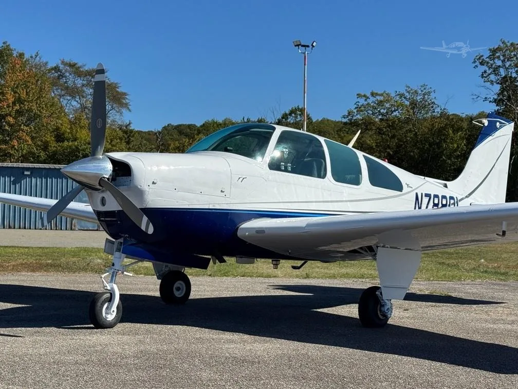 Exterior view of a 1966 BEECHCRAFT C33A DEBONAIR, N7880L.