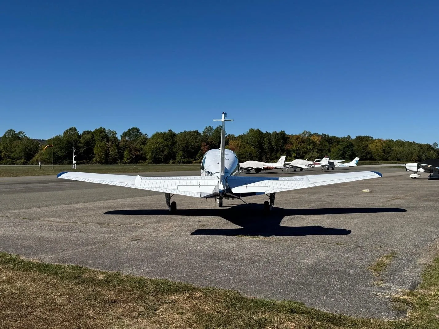 Exterior view of a 1966 BEECHCRAFT C33A DEBONAIR, N7880L.