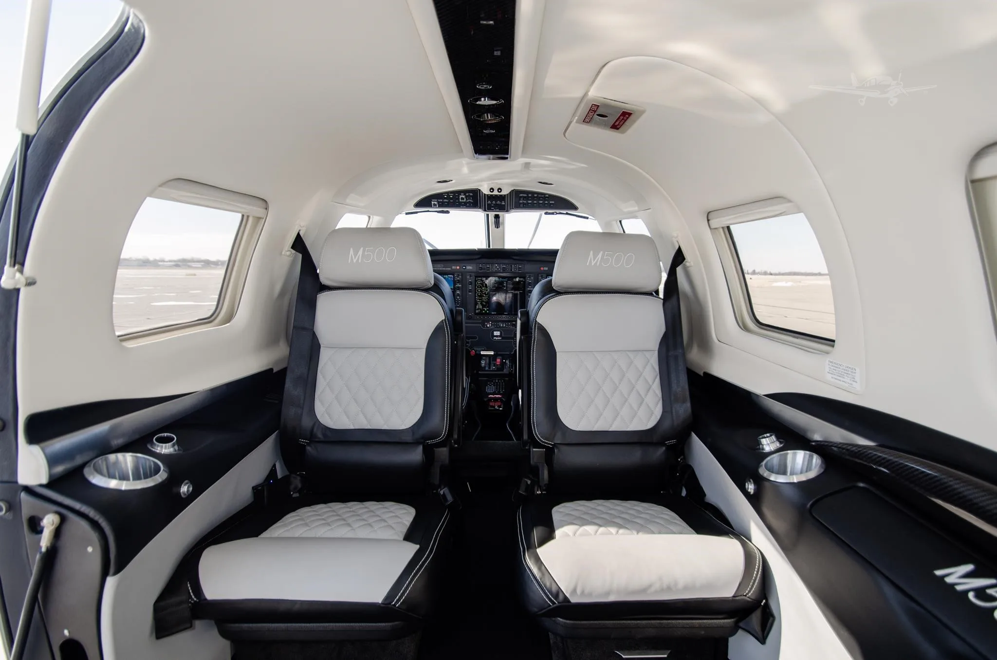 Cabin interior of a 2025 PIPER M500.