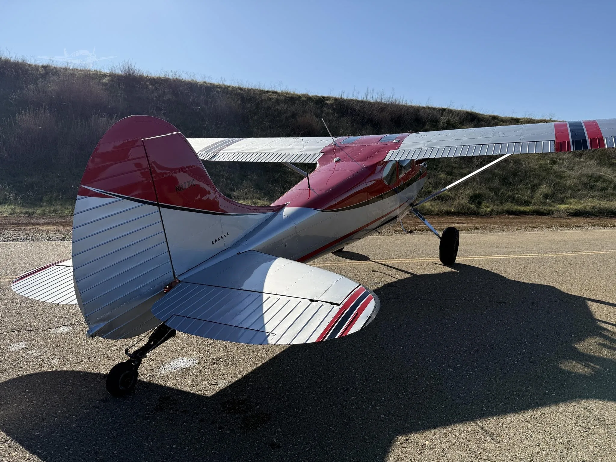 Exterior view of a 1954 CESSNA 170B, N2771C.