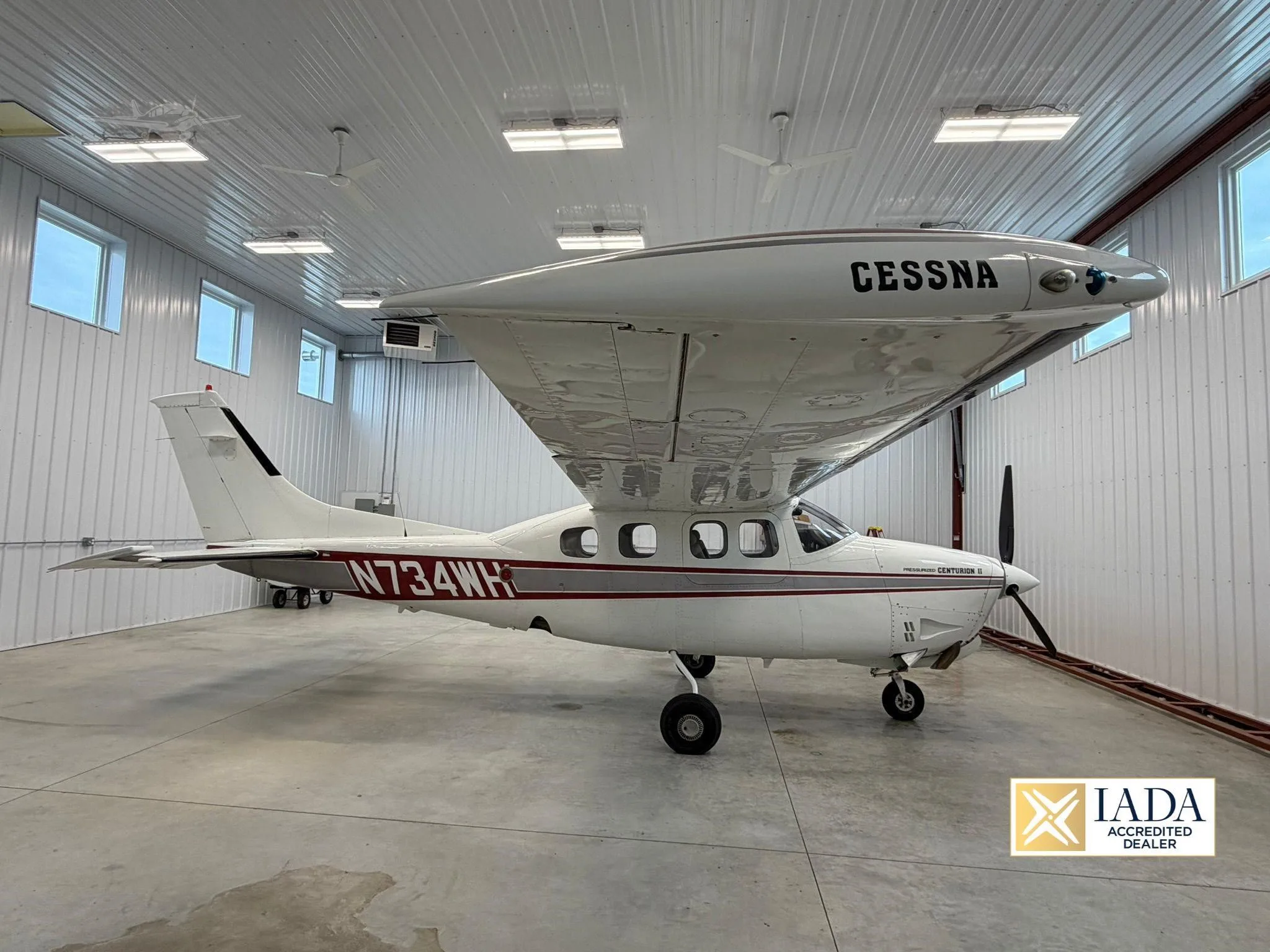 Exterior view of a 1981 CESSNA P210N, N734WH.