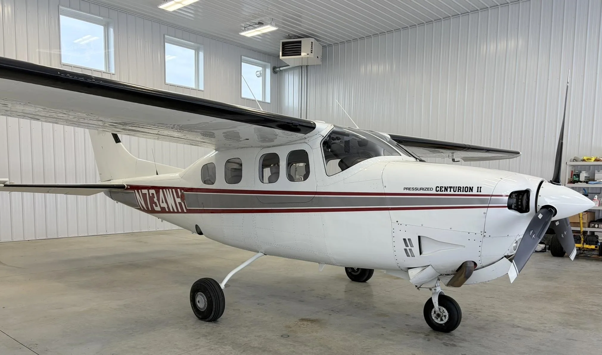 Exterior view of a 1981 CESSNA P210N, N734WH.