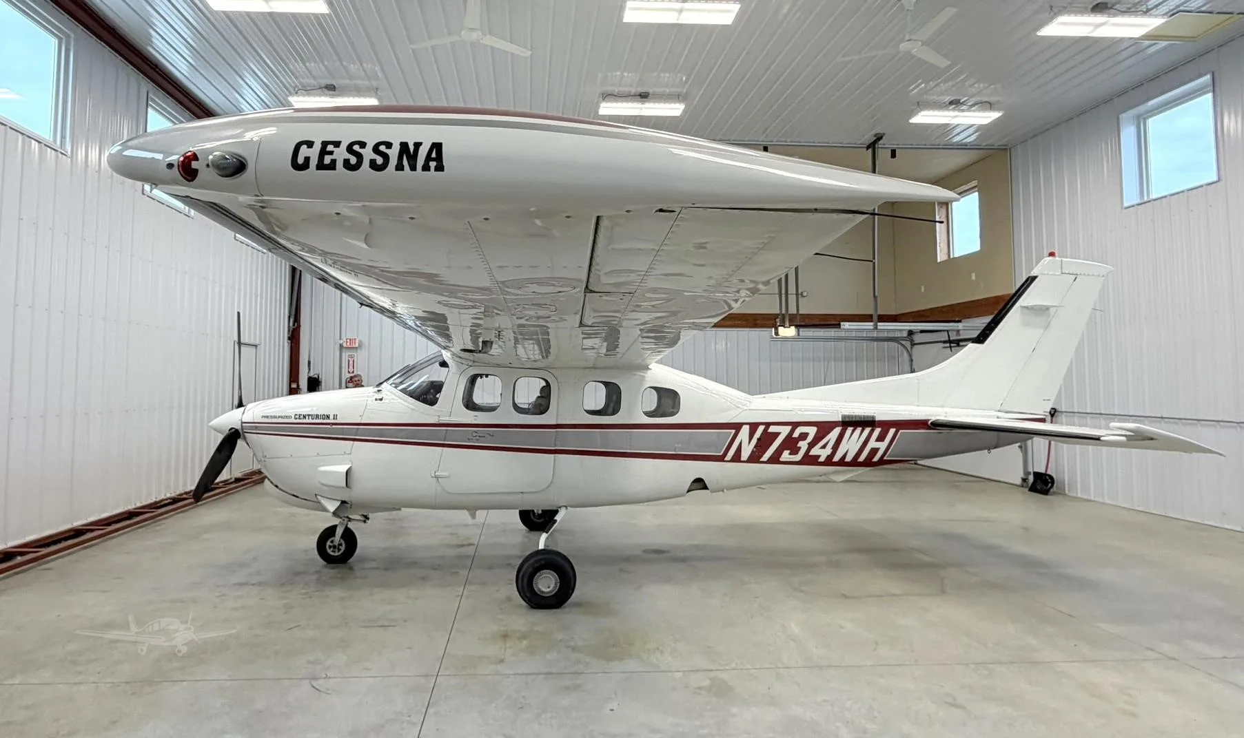 Exterior view of a 1981 CESSNA P210N, N734WH.
