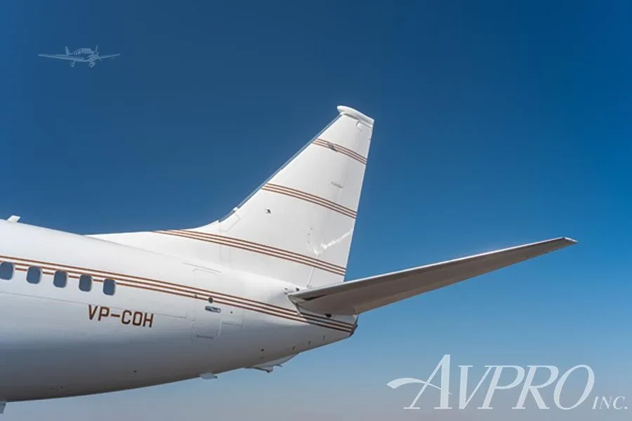 Exterior view of a 2003 BOEING BBJ2, VP-COH.