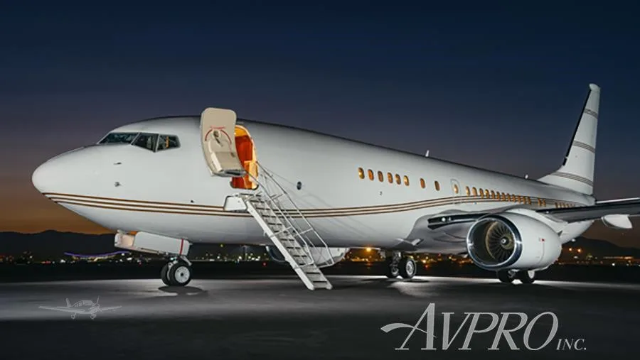 Exterior view of a 2003 BOEING BBJ2, VP-COH.