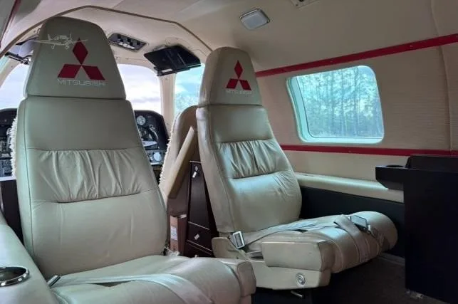 Cabin interior of a 1972 MITSUBISHI MU 2K.