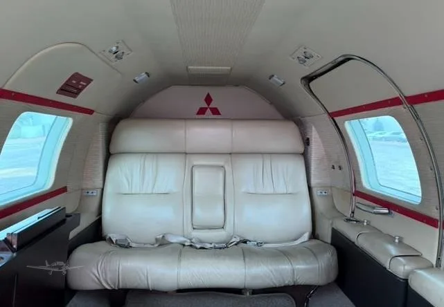 Cabin interior of a 1972 MITSUBISHI MU 2K.