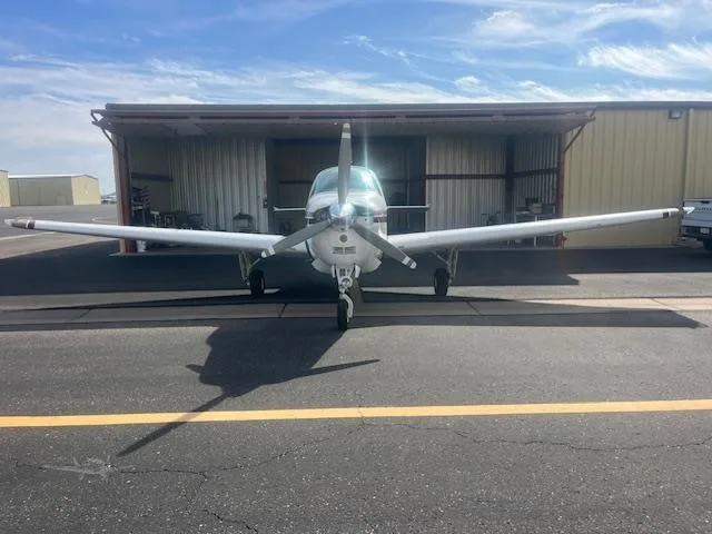 Exterior view of a 1990 BEECHCRAFT F33A BONANZA, N15454.