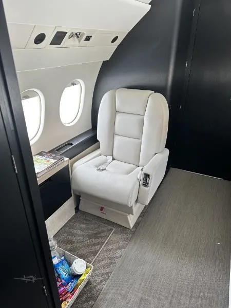 Cabin interior of a 1995 DASSAULT FALCON 900B.