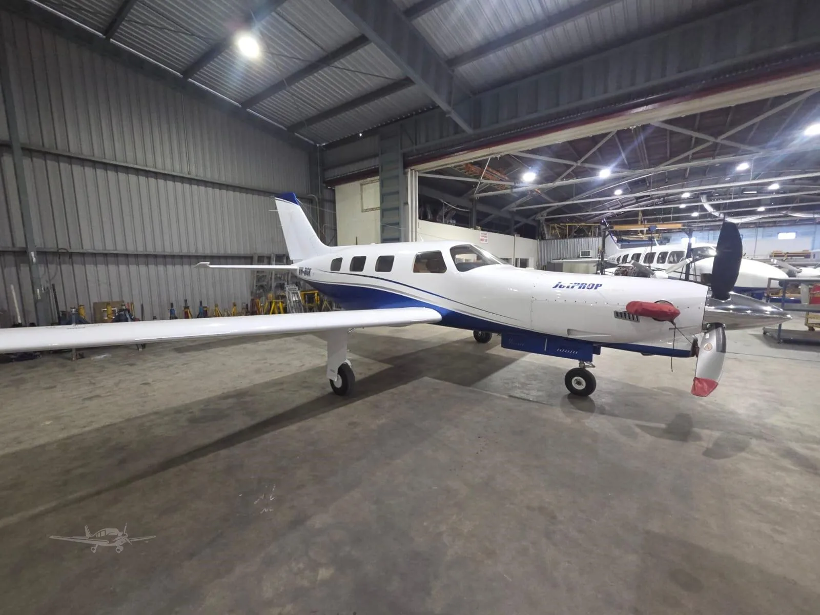 Exterior view of a 1985 PIPER JETPROP, VH-BGK.