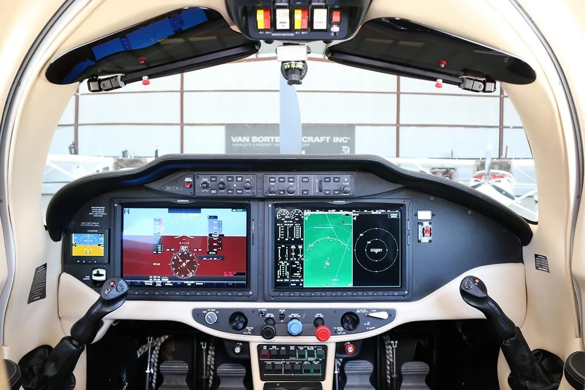 Cockpit and instrument panel of a 2014 CESSNA TTX.