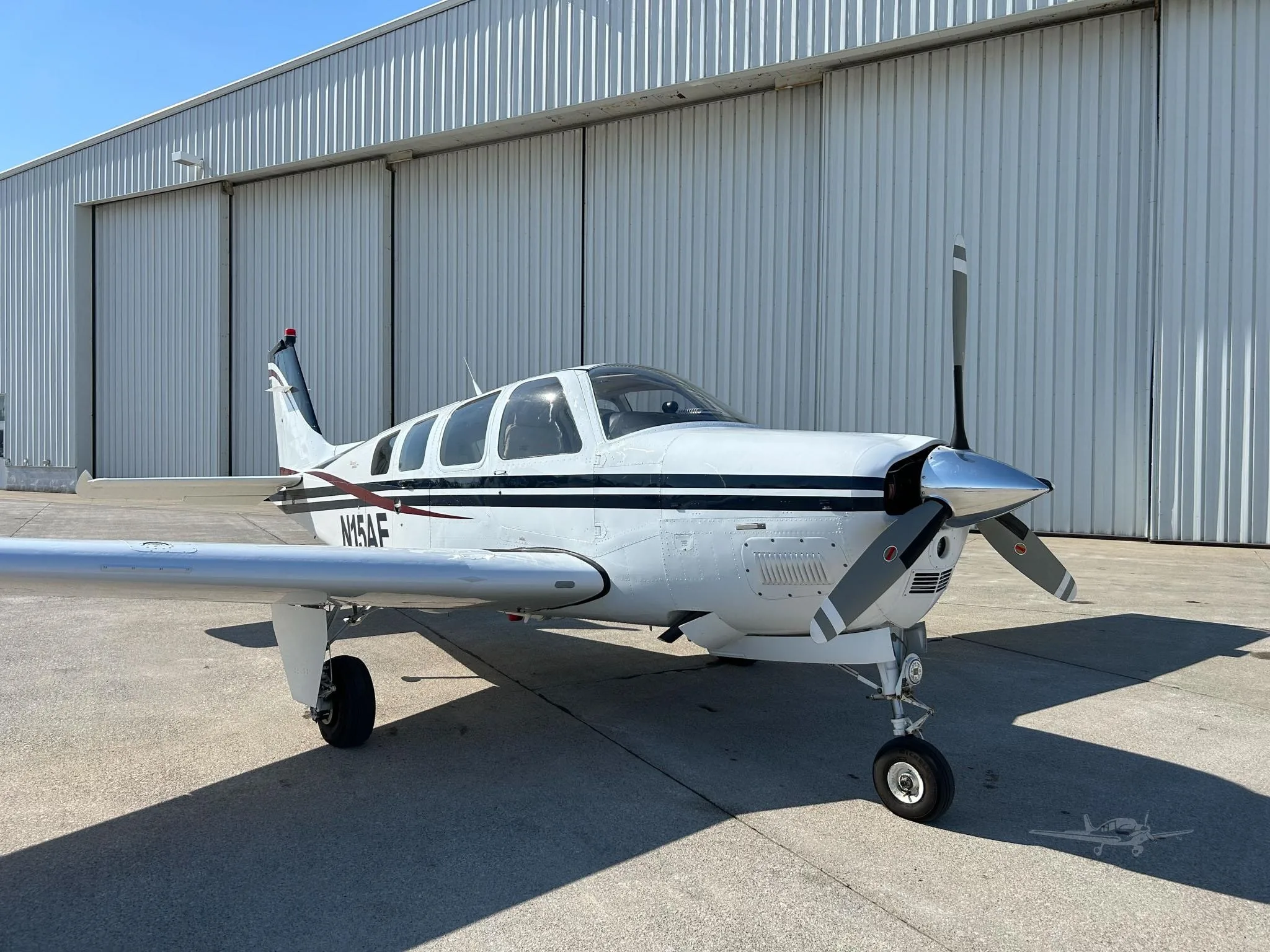 Exterior view of a 2006 BEECHCRAFT G36 BONANZA, N15AE.