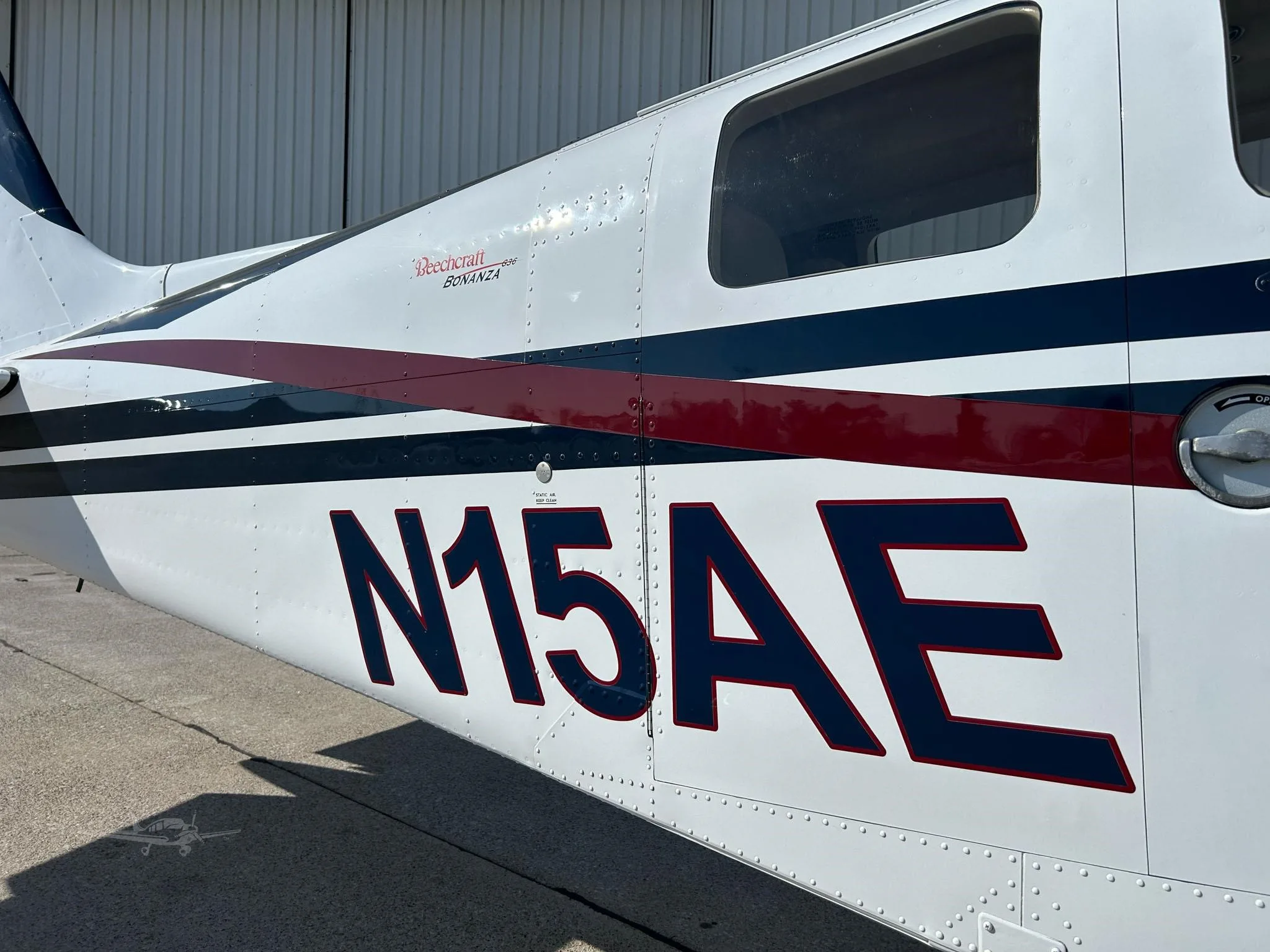 Exterior view of a 2006 BEECHCRAFT G36 BONANZA, N15AE.