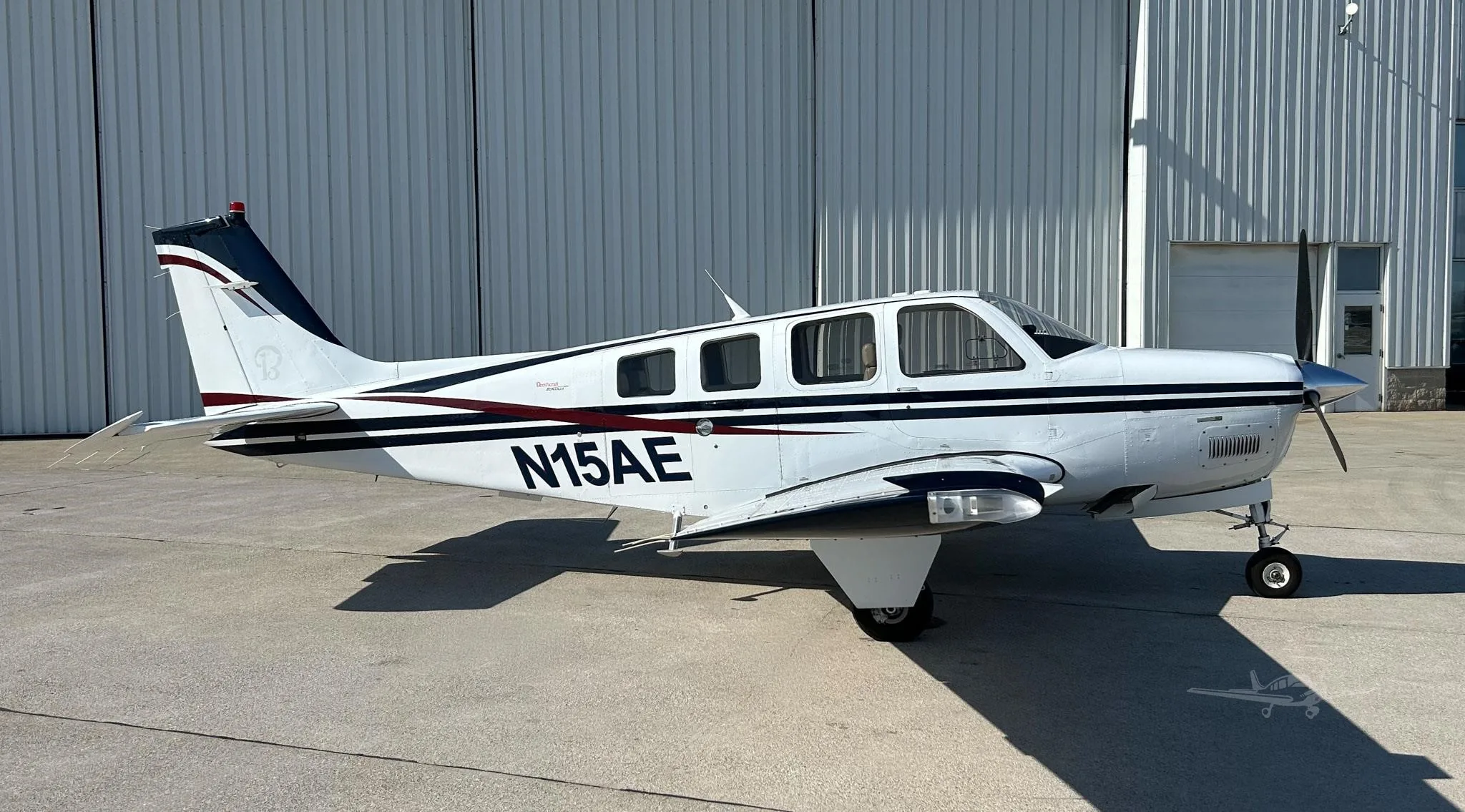 Exterior view of a 2006 BEECHCRAFT G36 BONANZA, N15AE.