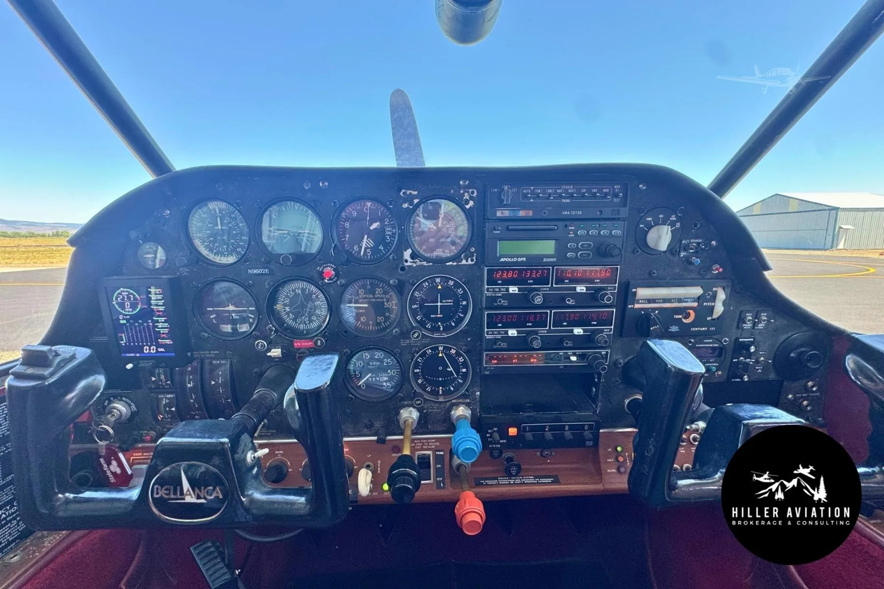 Cockpit and instrument panel of a 1976 BELLANCA 17-31ATC.