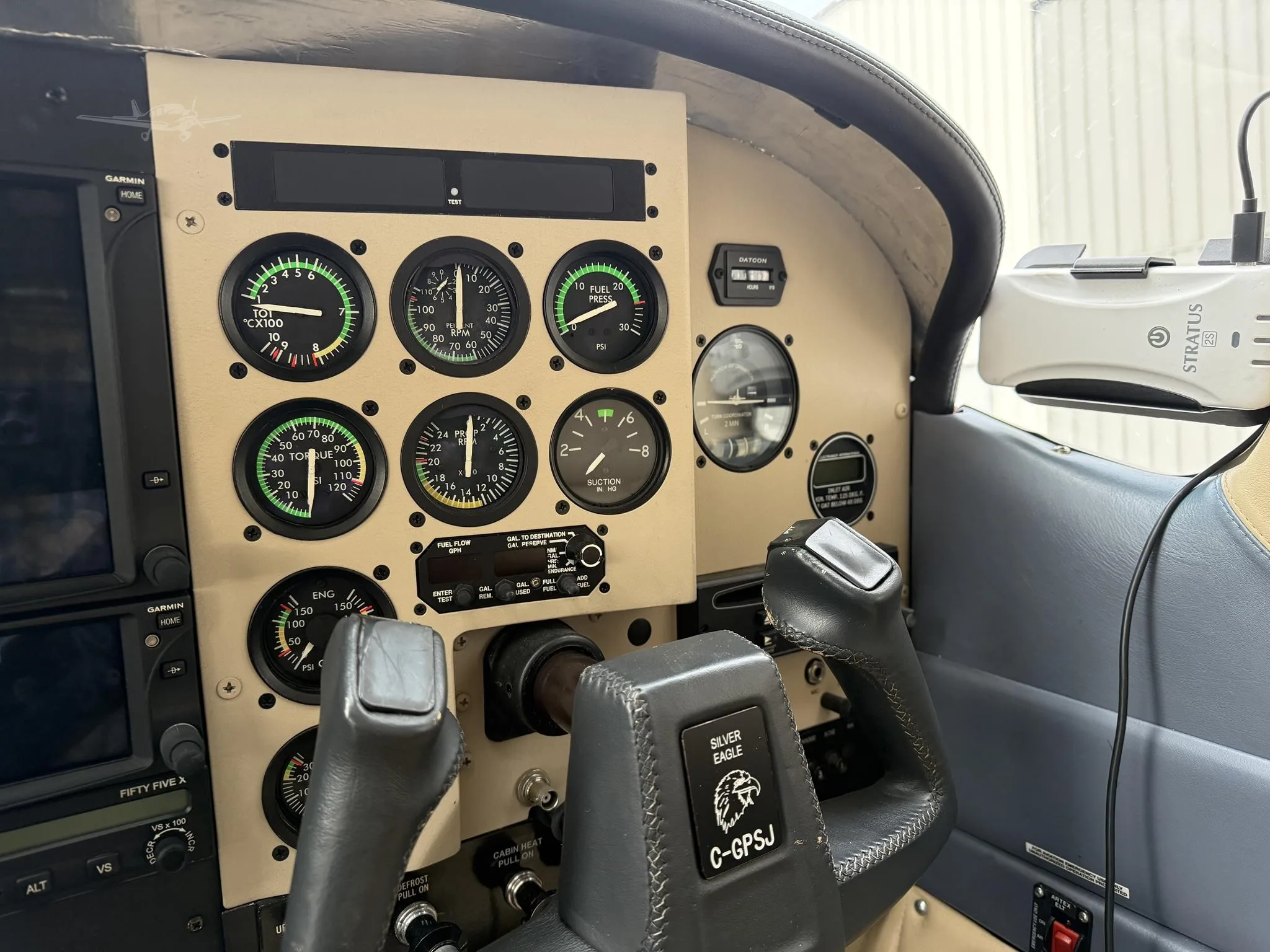 Cockpit and instrument panel of a 1978 CESSNA P210 SILVER EAGLE.