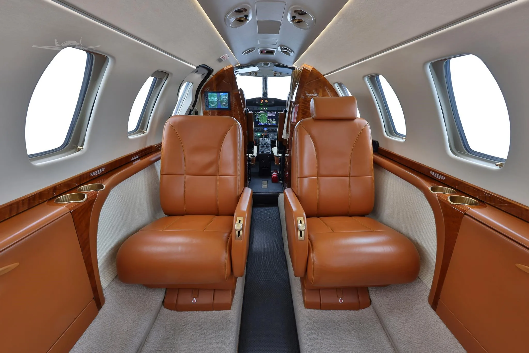 Cabin interior of a 2008 CESSNA CITATION CJ3.