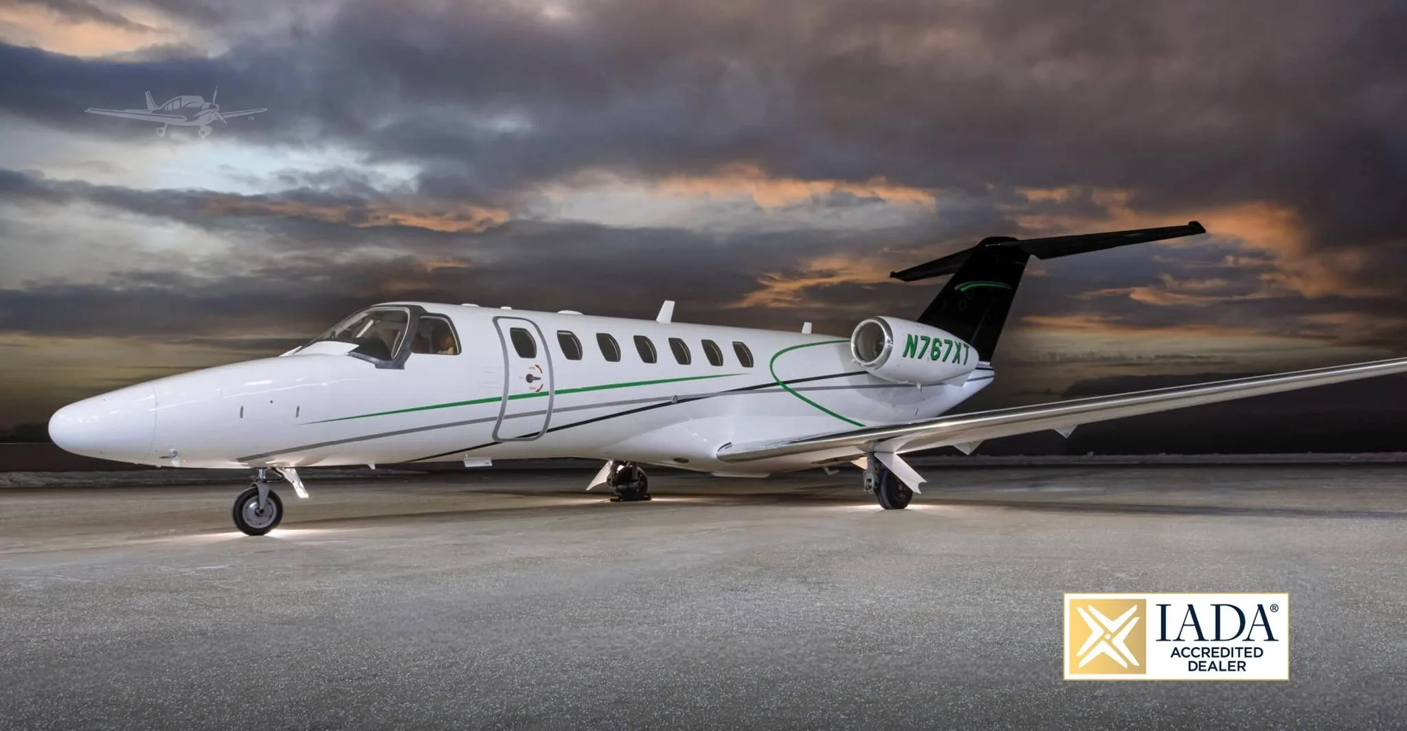 Exterior view of a 2008 CESSNA CITATION CJ3, N767XT.