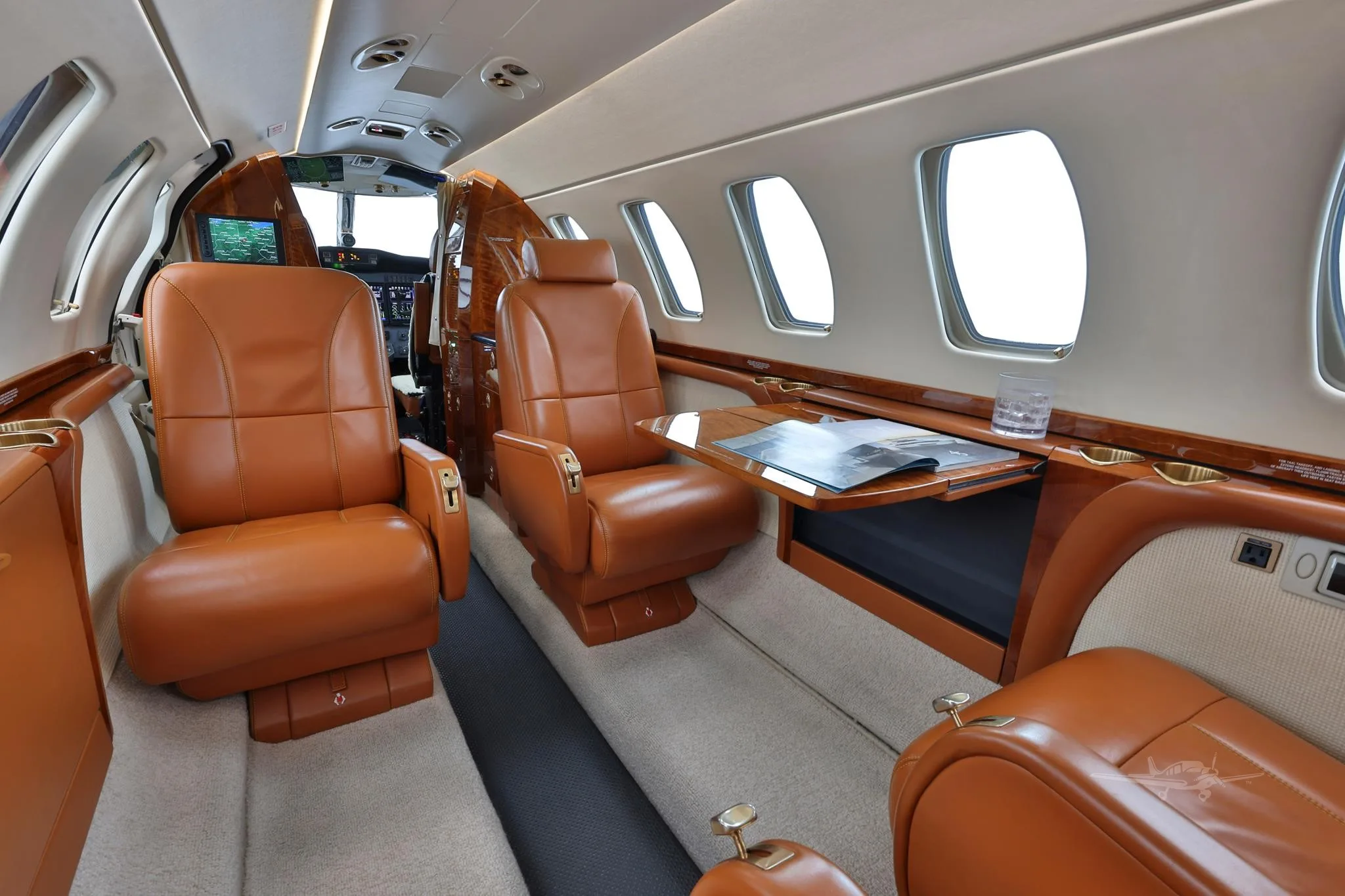 Cabin interior of a 2008 CESSNA CITATION CJ3.