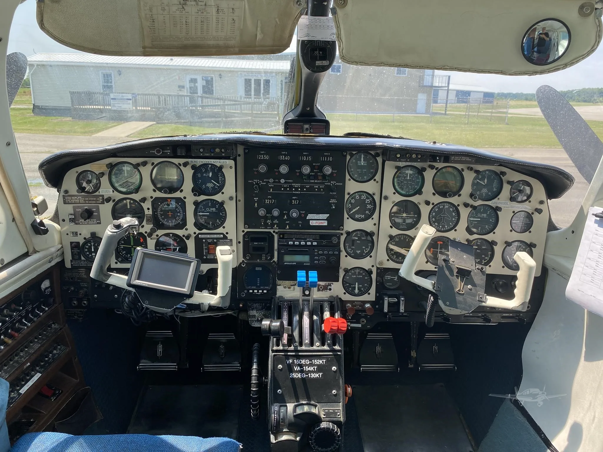 Cockpit and instrument panel of a 1974 PIPER NAVAJO.