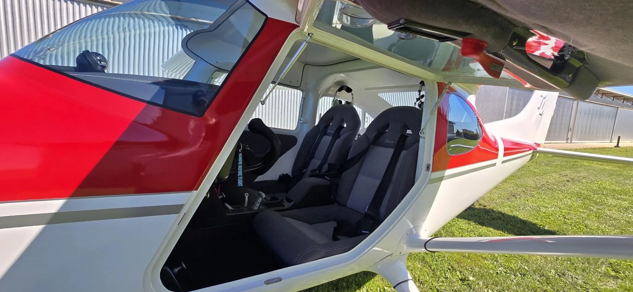 Cockpit and instrument panel of a 2022 TL-ULTRALIGHT TL3000 SIRIUS.