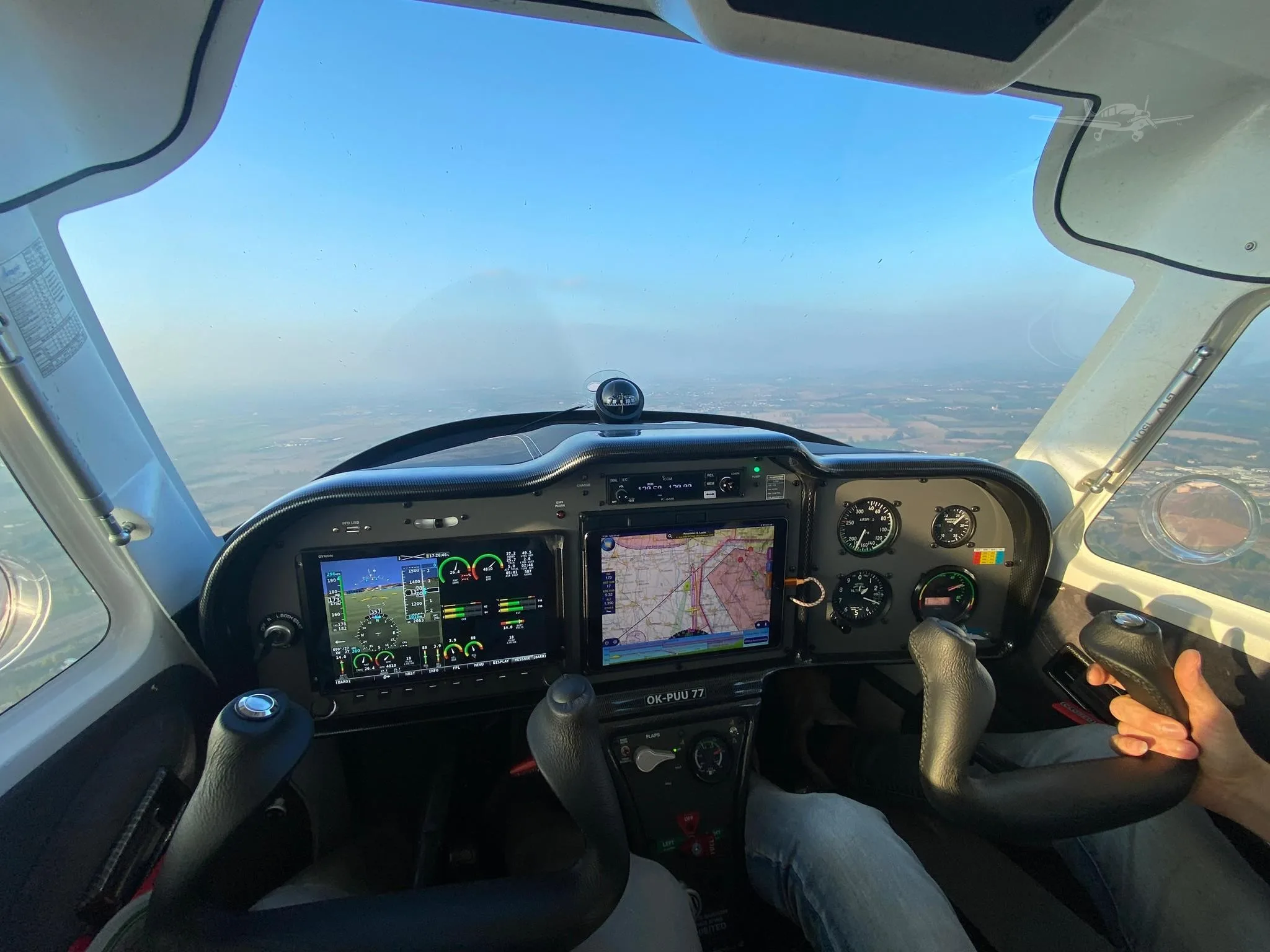 Cockpit and instrument panel of a 2022 TL-ULTRALIGHT TL3000 SIRIUS.