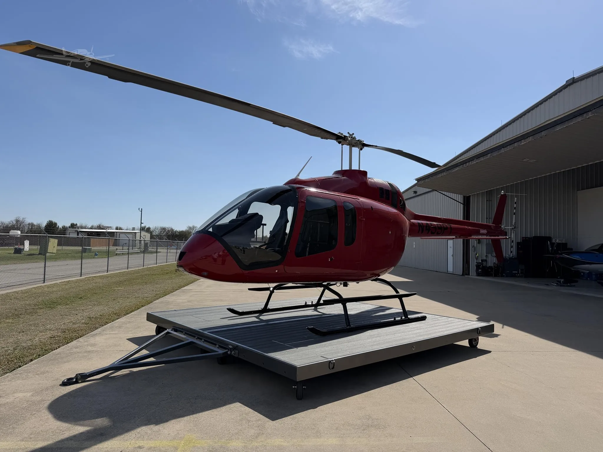 Exterior view of a 2021 BELL 505 JET RANGER X, N459PT.