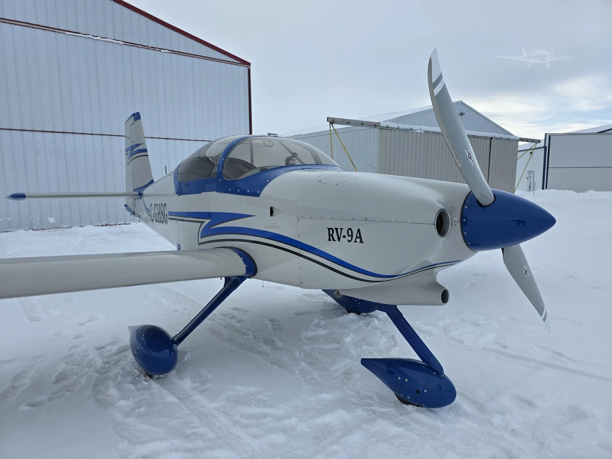 Exterior view of a 2012 VANS RV-9A, C-GHSG.