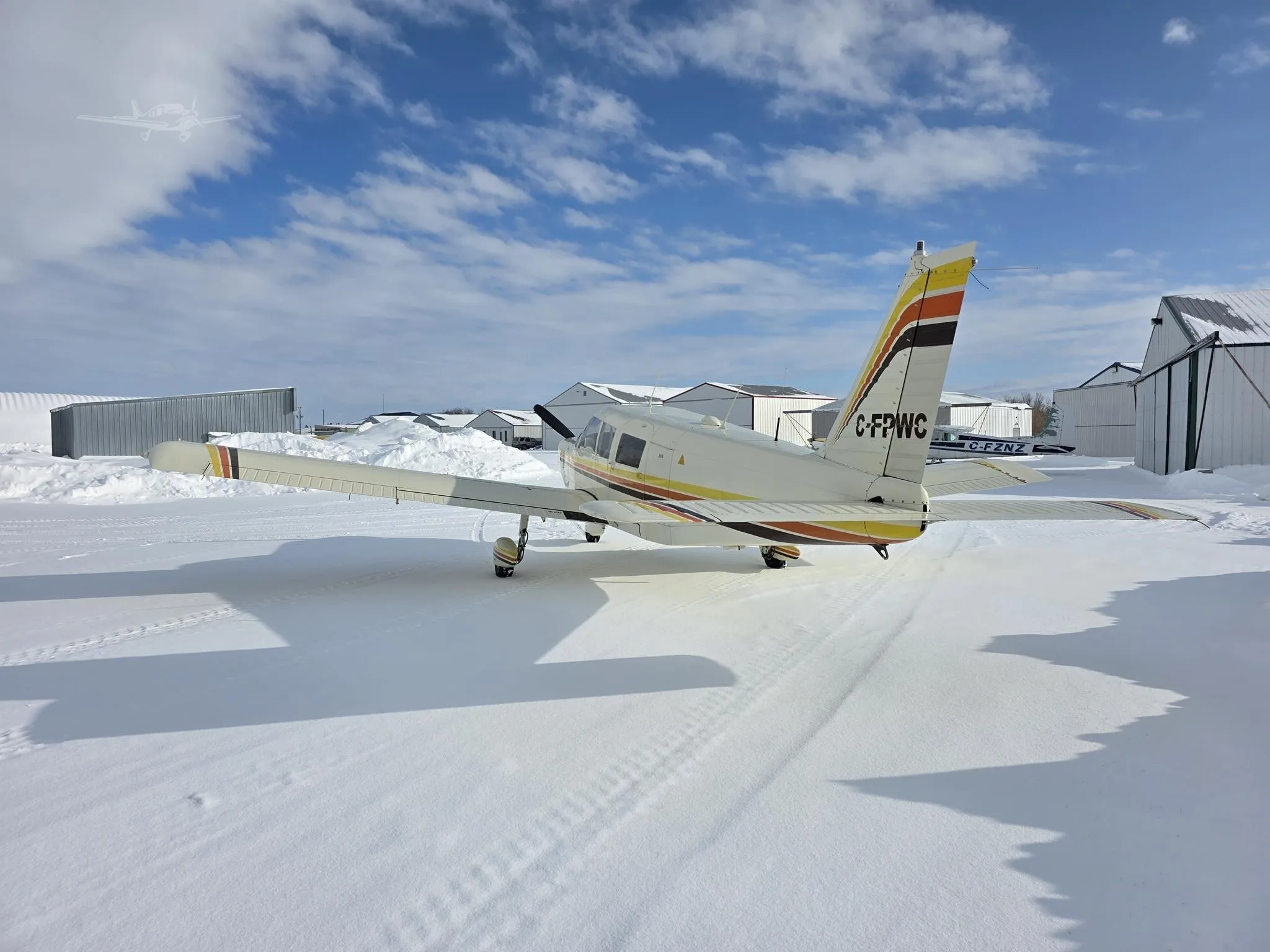Exterior view of a 1967 PIPER CHEROKEE 6/300, C-FPWC.