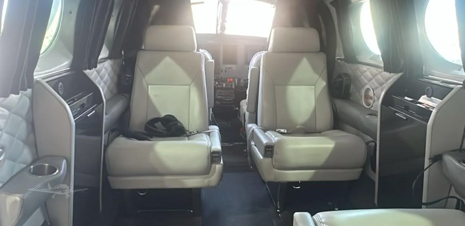 Cabin interior of a 1980 CESSNA 421C.