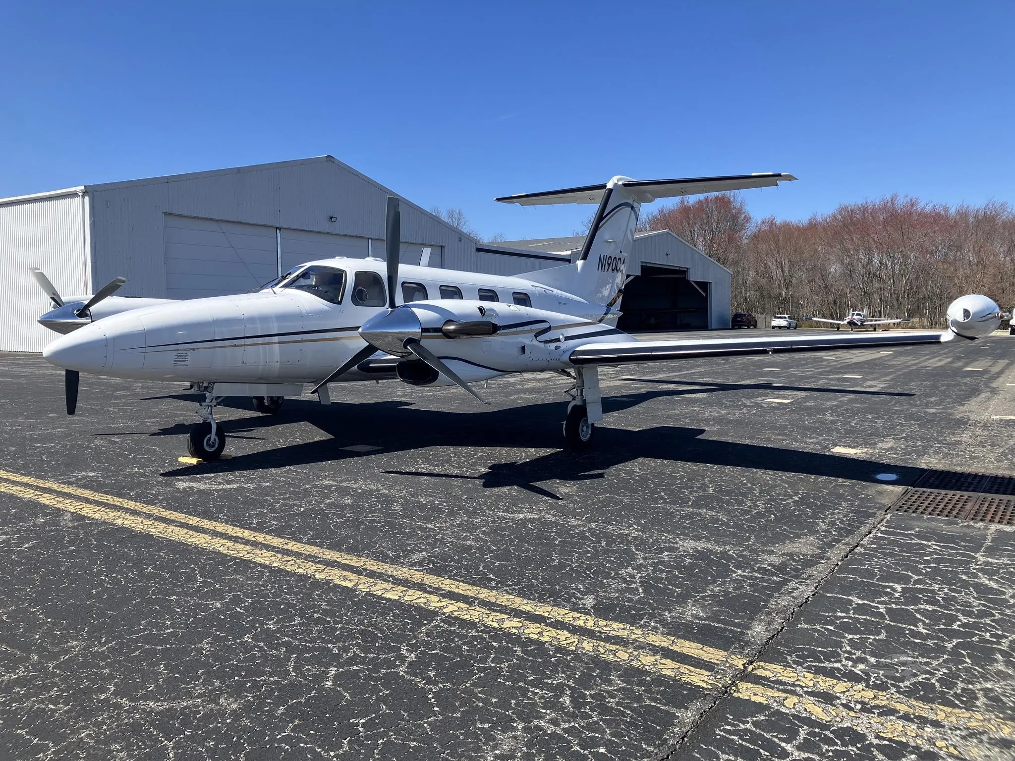 Exterior view of a 1981 PIPER CHEYENNE III, N190CA.