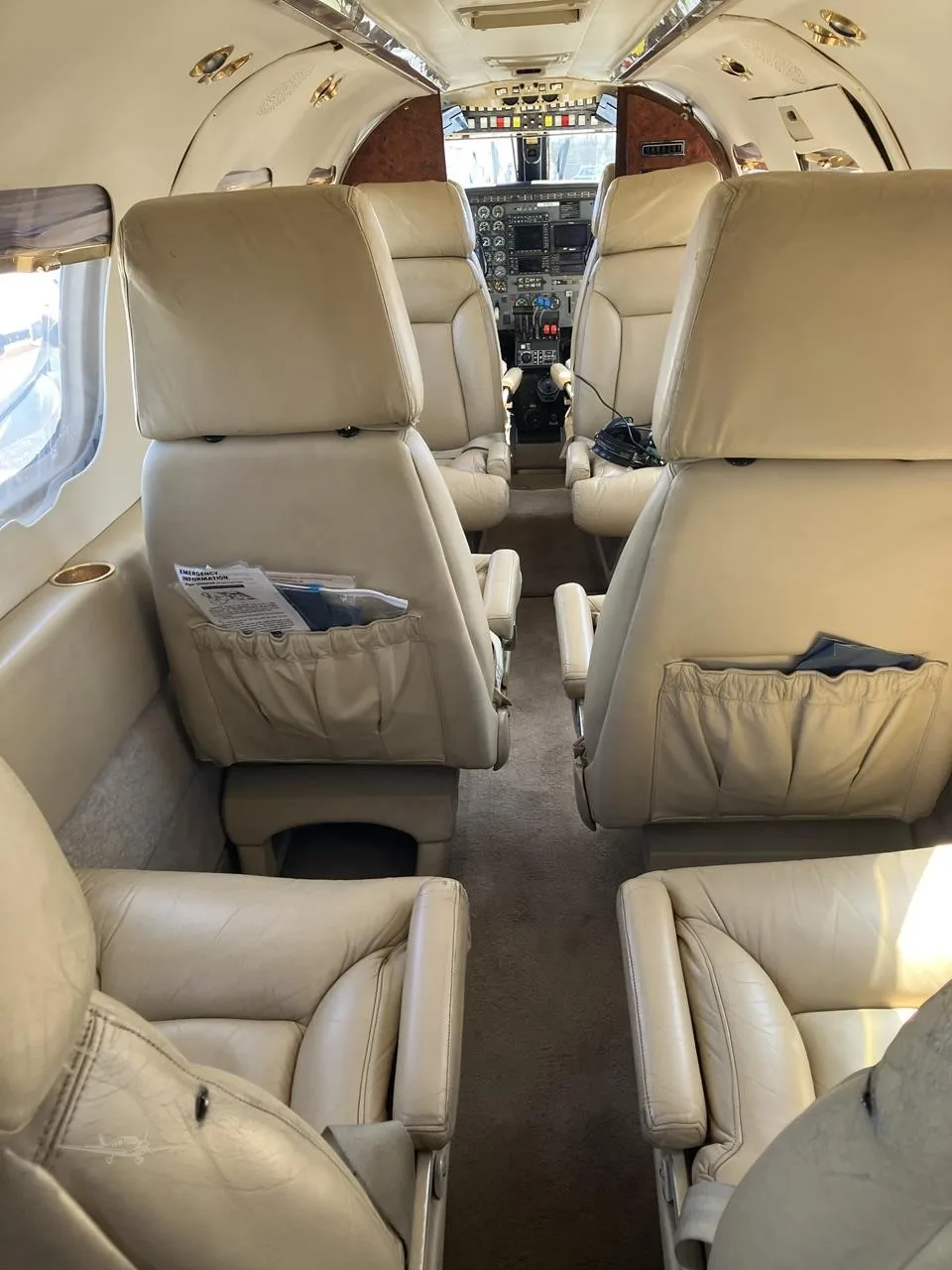 Cabin interior of a 1981 PIPER CHEYENNE III.