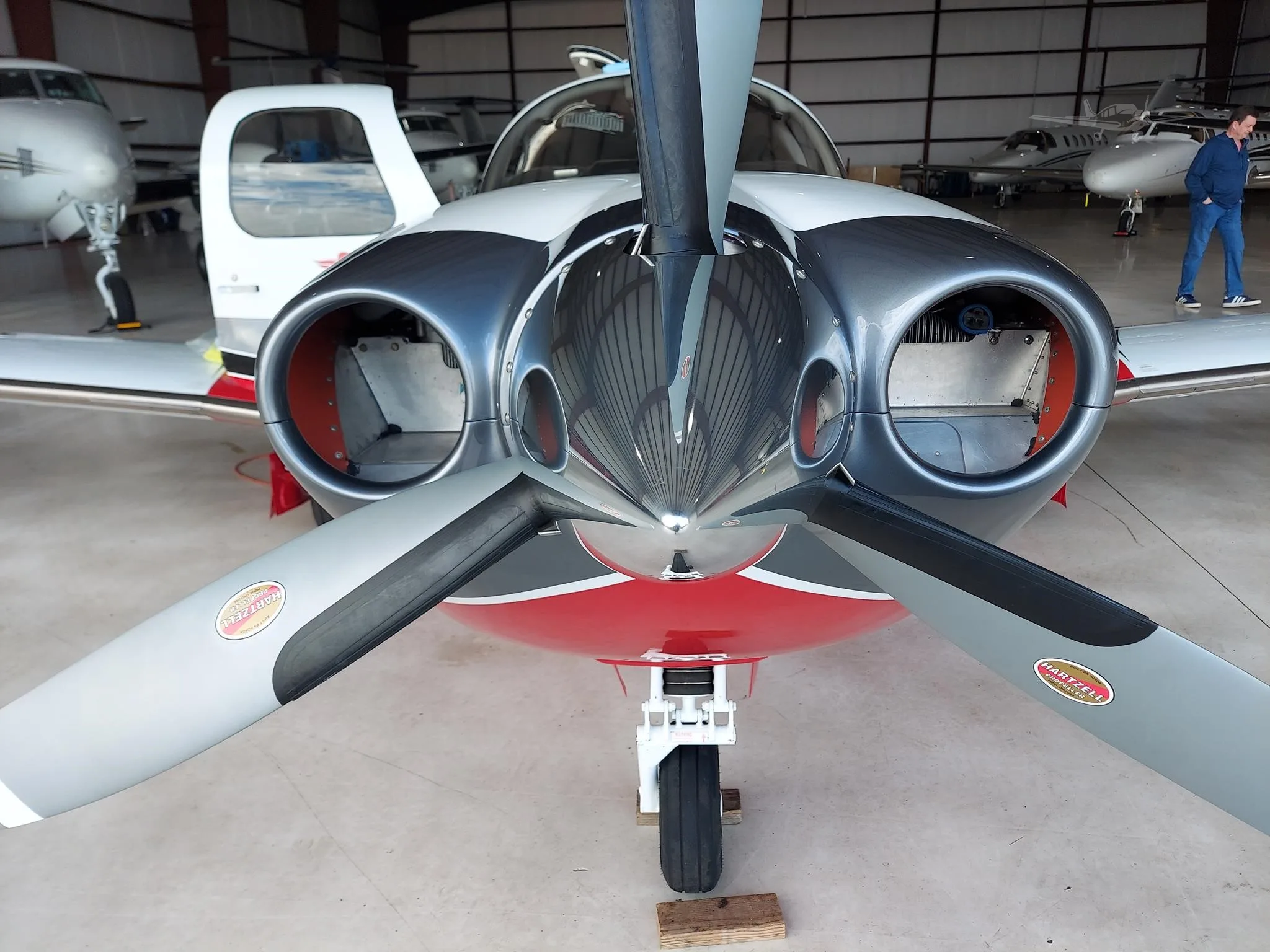 Engine detail of a 2016 MOONEY ACCLAIM TYPE S.