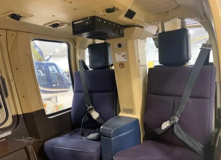 Cabin interior of a 1998 BELL 206L-4.