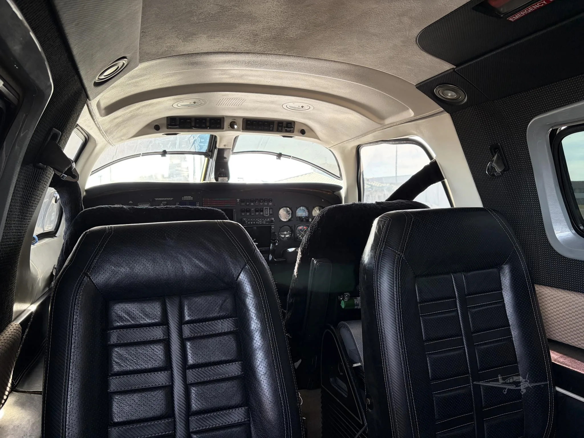 Cabin interior of a 1997 PIPER MALIBU MIRAGE.