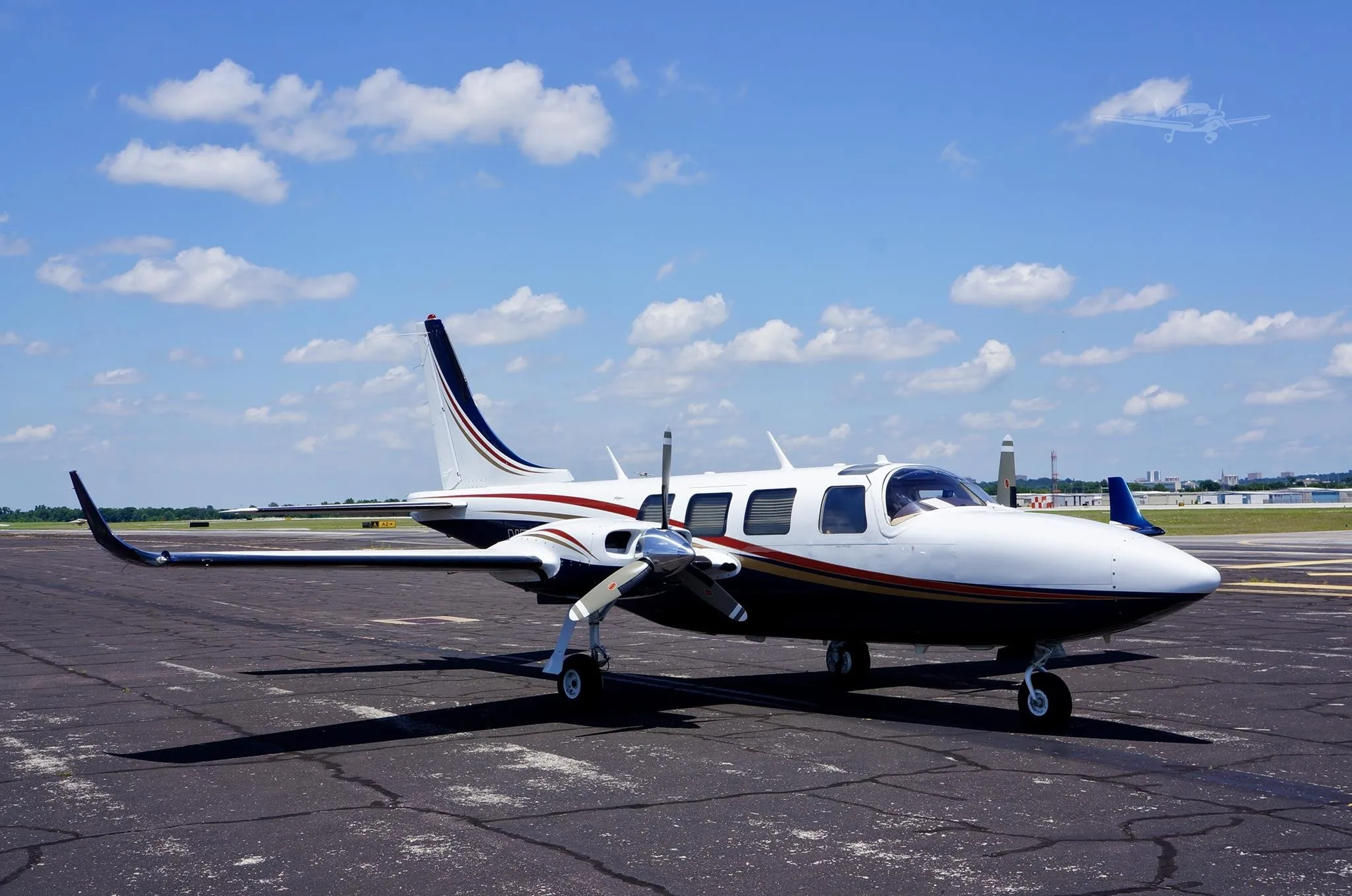 Exterior view of a 1984 AEROSTAR 700P, N707JP.