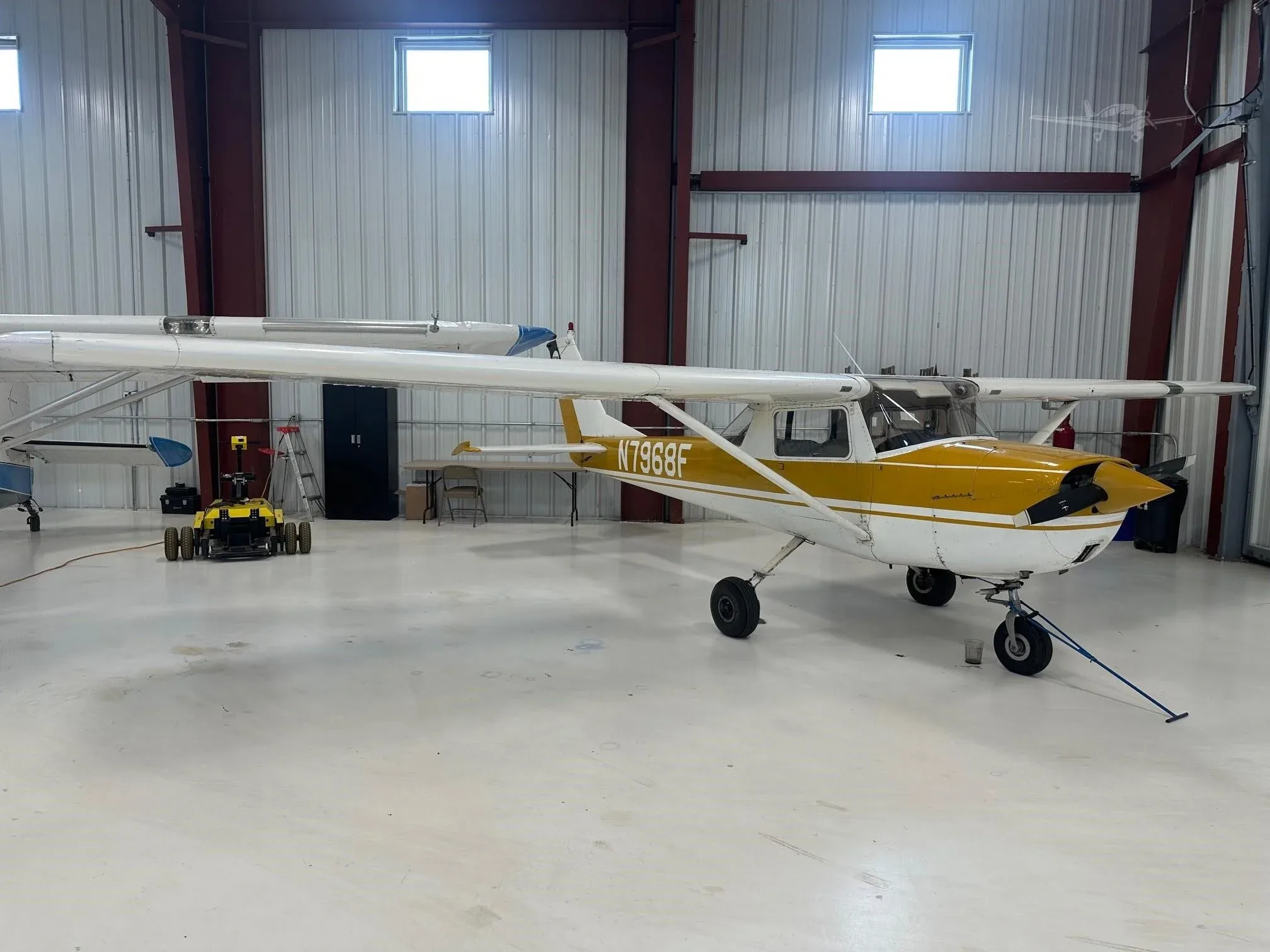 Exterior view of a 1966 CESSNA 150, N7968F.