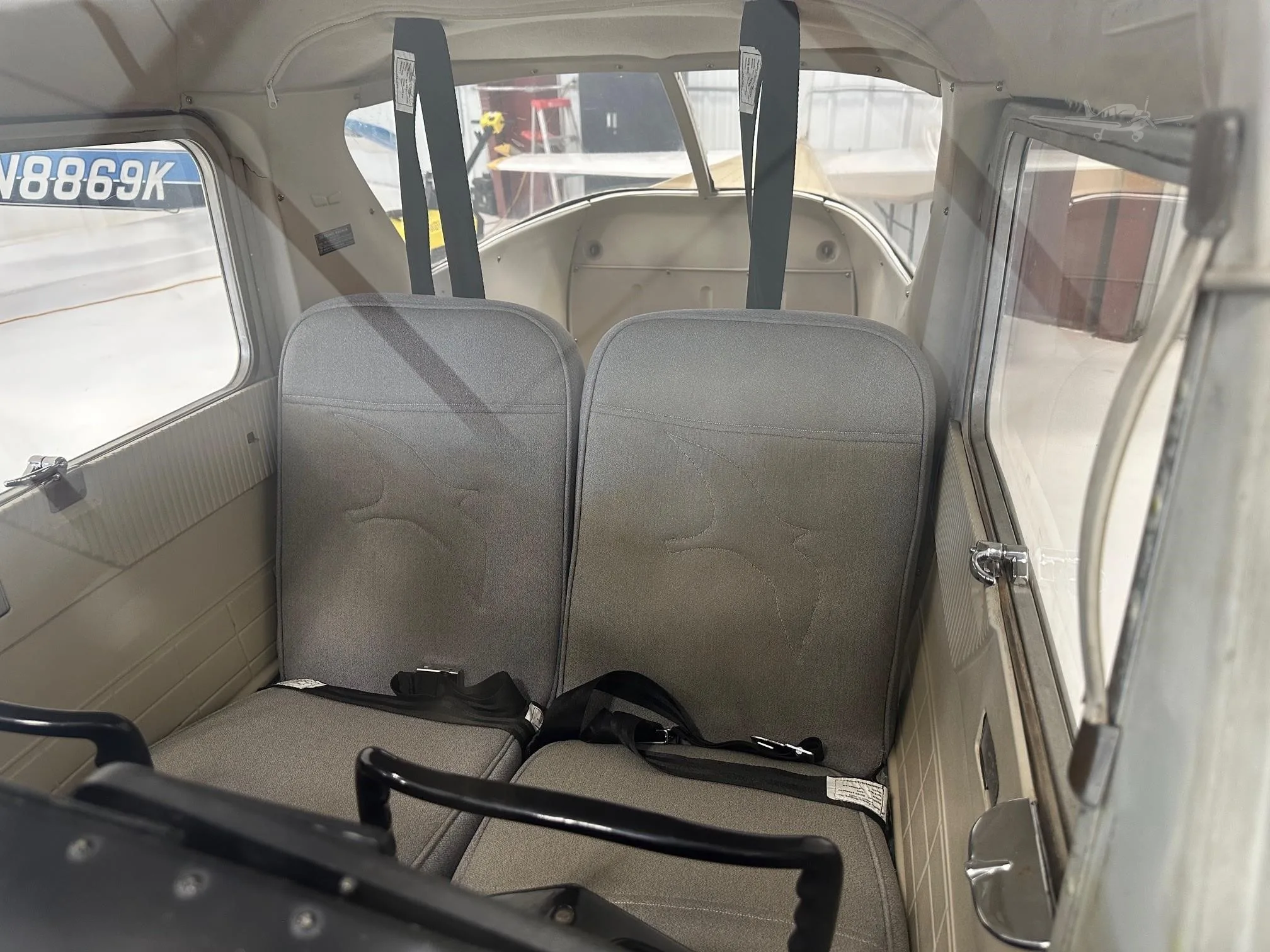 Cabin interior of a 1966 CESSNA 150.