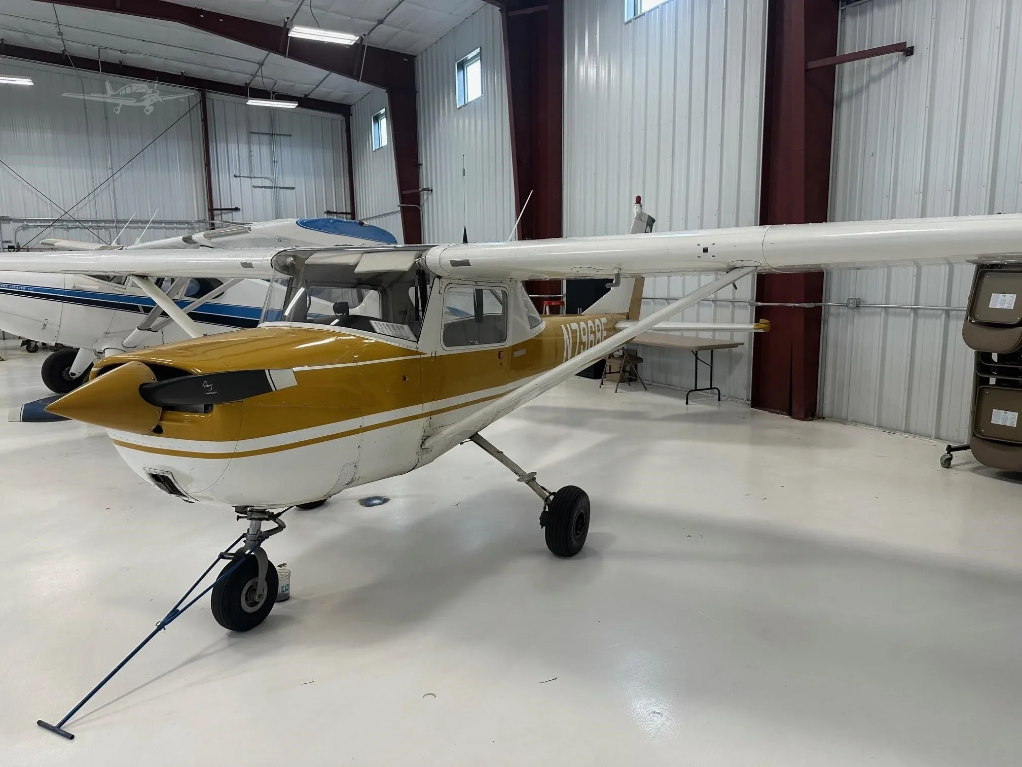 Exterior view of a 1966 CESSNA 150, N7968F.