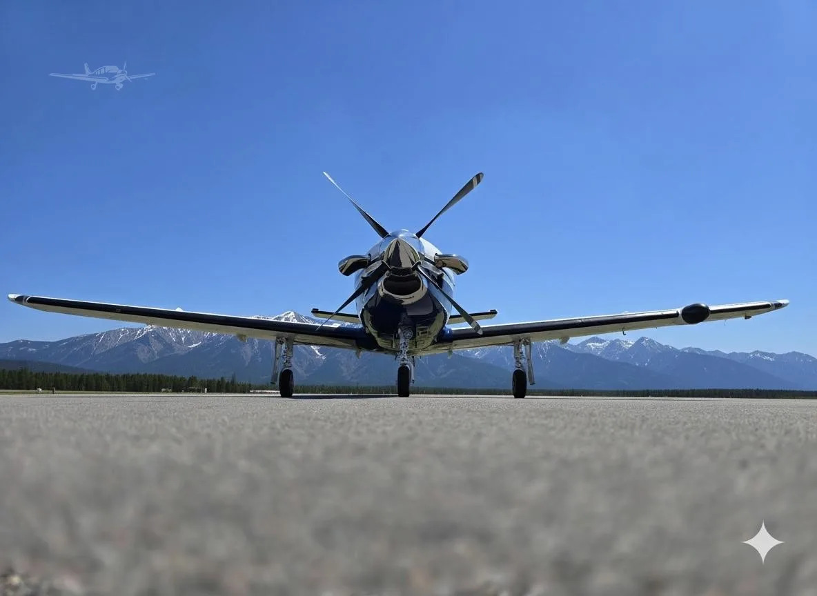Exterior view of a 1996 DAHER TBM 700, N700CF.
