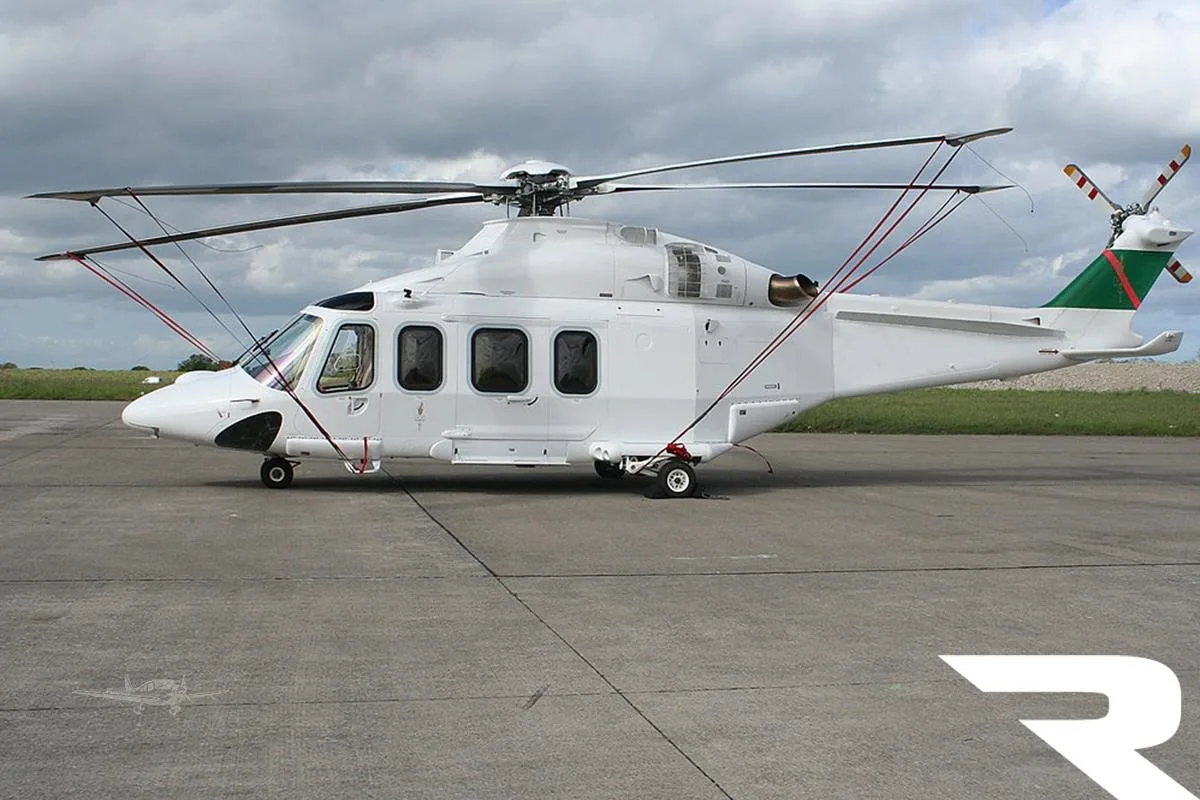 Exterior view of a 2010 AGUSTA AW139.