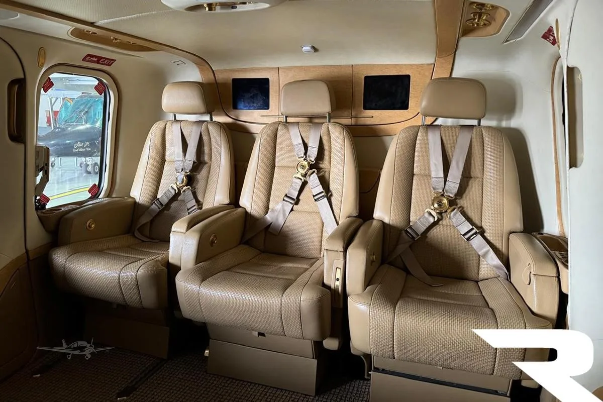 Cabin interior of a 2010 AGUSTA AW139.