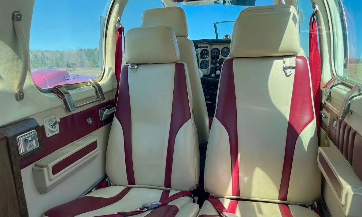 Cabin interior of a 1977 BEECHCRAFT 58 BARON.
